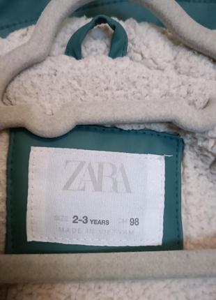 Дождевтк с утеплением zara 2-4 года2 фото