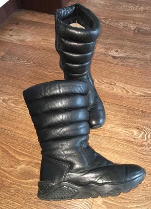 Сапоги сапожки дутые кожа 36 mida
