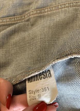 Курточка джинсовая amnezia стильная модная джинсовка с минни6 фото