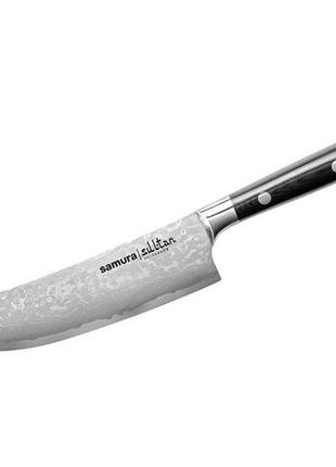 Нож кухонный пчак 159 мм  samura черный (2000002663201)1 фото