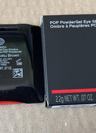 Shiseido pop powdergel eye shadow тени для век 05 zoku-zoku brown5 фото