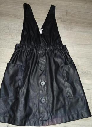 Сарафан еко шкіра pull&bear іспанія розмір 28 м