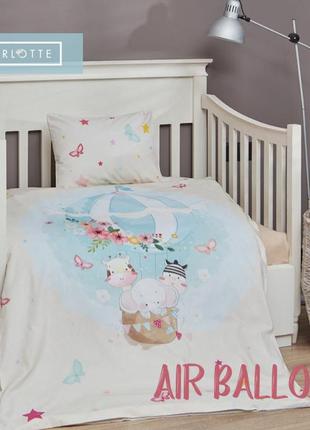 Комплект постельного белья в кроватку charlotte baby 100х150 air balloon