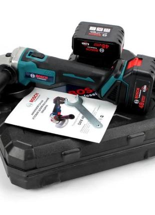 Акумуляторна болгарка bosch gwx 48v-10c (48v, ø125 мм). кшм, кутова шліфмашина, турбінка
