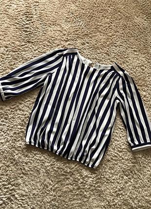 Блузка в синю полоску, розмір 2хл