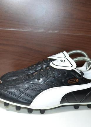 Puma esito king 40.5р бутсы кожаные шиповки бампы