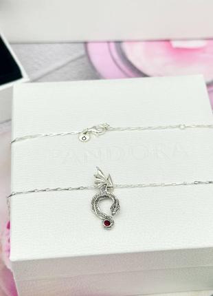 Срібне кольє намисто підвіска ланцюжок цепочка срібло пандора pandora silver s925 ale з біркою і пломбою 925 проба нове дракон гра престолів4 фото