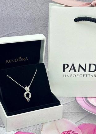 Серебряная колье ожерелье подвеска цепочка серебро пандора pandora silver s925 ale с биркой и пломбой 925 проба новая дракон игра престолов1 фото