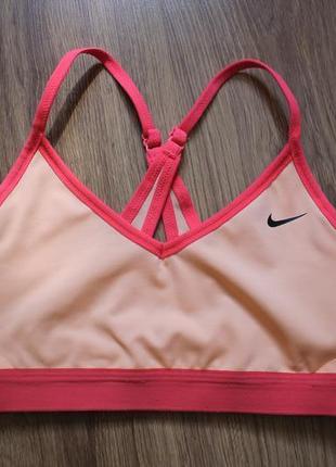 Nike indy bra peach cool спортивний топ