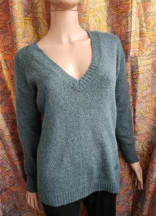 Полушерстяной джемпер свитер ангора vintage superdry premium black label 10