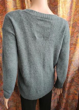 Полушерстяной джемпер свитер ангора vintage superdry premium black label 5