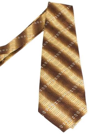 Мужской шелковый галстук (fareshs-135) 136 см schonau & houcken коричневый (2000001334621)2 фото