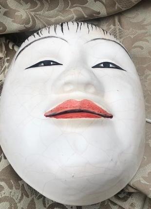Noh mask doji, керамічна японська маска doji, розписана вручну3 фото