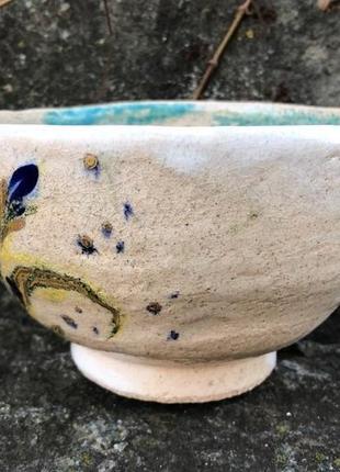 Чаван - чаша для японской чайной церемонии,  ручная роспись2 фото