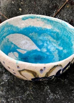 Чаван - чаша для японской чайной церемонии,  ручная роспись6 фото
