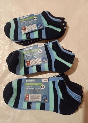 Классирующие носки - укороченные pepperts,набор 5 ш 31-34, 35-38 размер. носки укороченное 4101