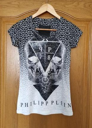 Легесенька футболка philipp plein 100% cotton футболка з бавовни