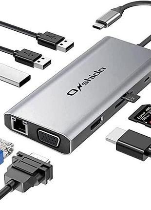 Сток концентратор onshida usb c 10 в 1