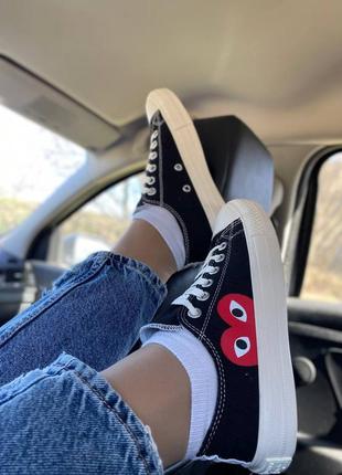 Кеды черно белые конверс, converse play2 фото