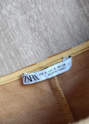 Zara укорочений топ, корсет, корсетний топ яскравий6 фото