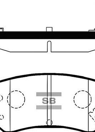 Колодки тормозные задние hyundai  i10, kia picanto hq sp1189