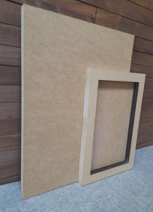 45*55 см артборди прямокутні дерев'яні, з рамкою-бортиком10 фото