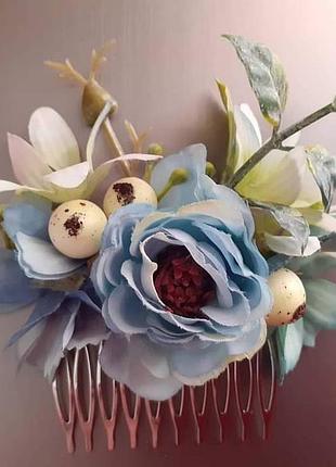 Гребінь гребінець із штучних квітів