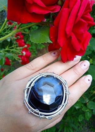 Перстень з великим агатом 2