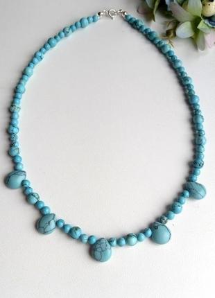 Ожерелье чокер бирюза