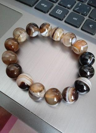 Браслет агат ботсвана 5