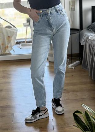 Джинси zara skinny straight світло блакитні1 фото