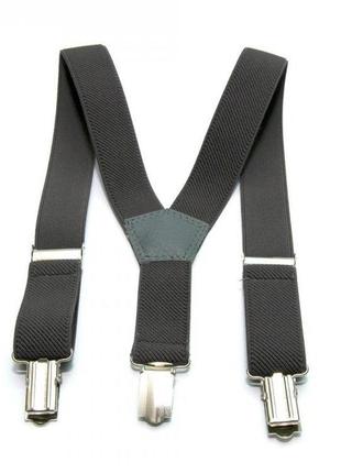 Детские подтяжки 60х2,5 см gofin suspenders серый (2000000439808)2 фото