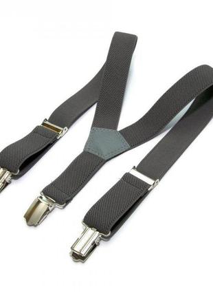 Дитячі підтяжки 60х2,5 см gofin suspenders сірий (2000000439808)