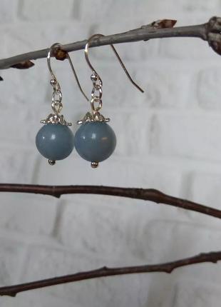 Срібні сережки "крила ангела"