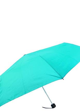 Женский складной зонт механический (u42651-8) 96 см happy rain бирюзовый (2000001486924)2 фото