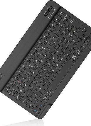 Сток fintie ультратонка (4 мм) бездротова bluetooth-клавіатура для ipad планшет samsung, iphone смартфон, ios,