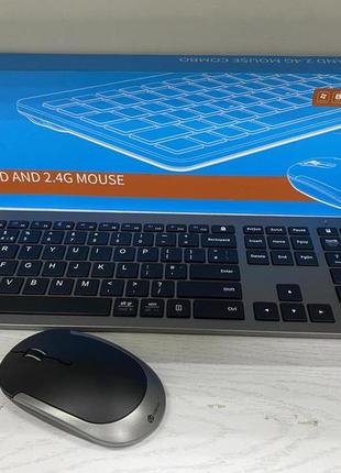 Б/в бездротова клавіатура і миша iclever gk08