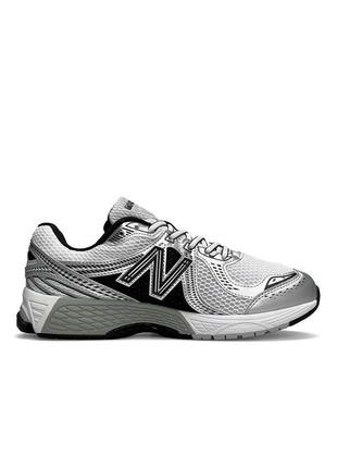 New balance 860 v2 white black2 фото