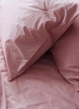Комплект постельного белья евро flamingo с натурального хлопка ранфорс 200х220 см3 фото