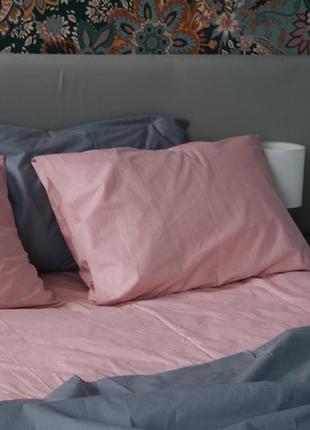 Комплект постельного белья евро pink lake c с натурального хлопка ранфорс 200х220 см3 фото
