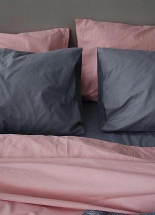 Комплект постельного белья евро pink lake c с натурального хлопка ранфорс 200х220 см2 фото