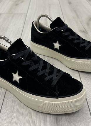 Женские кроссовки converse one star platform ox (24,5 см)1 фото