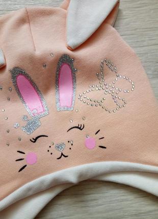 🌸тоненькая шапочка для девочки трикотаж