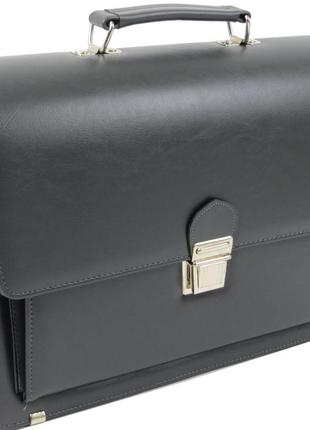 Мужской деловой портфель 40х28,5х10 см amo серый (2000001599372)1 фото