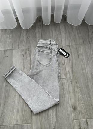 Джинсы женские, джинсы серые3 фото