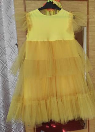 Праздничное пышное платье для вашей принцессы на рост 120-1408 фото