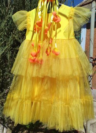 Праздничное пышное платье для вашей принцессы на рост 120-1407 фото