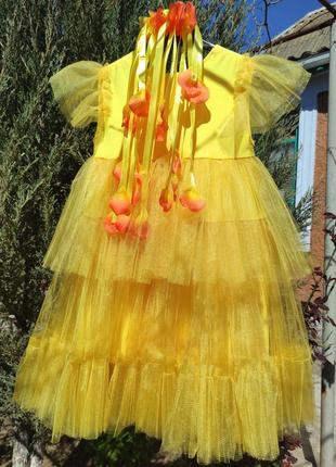 Праздничное пышное платье для вашей принцессы на рост 120-1406 фото