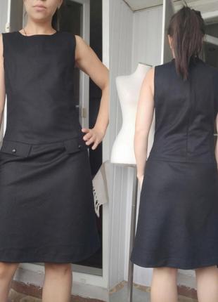 Чорне плаття -сарафан by timo , шерсть, xs3 фото