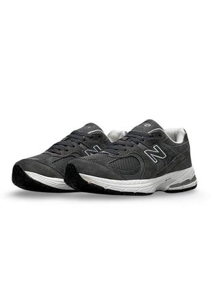 New balance 2002r dark gray white3 фото